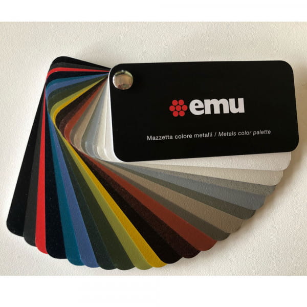 emu Muster-Farbkarte Metall